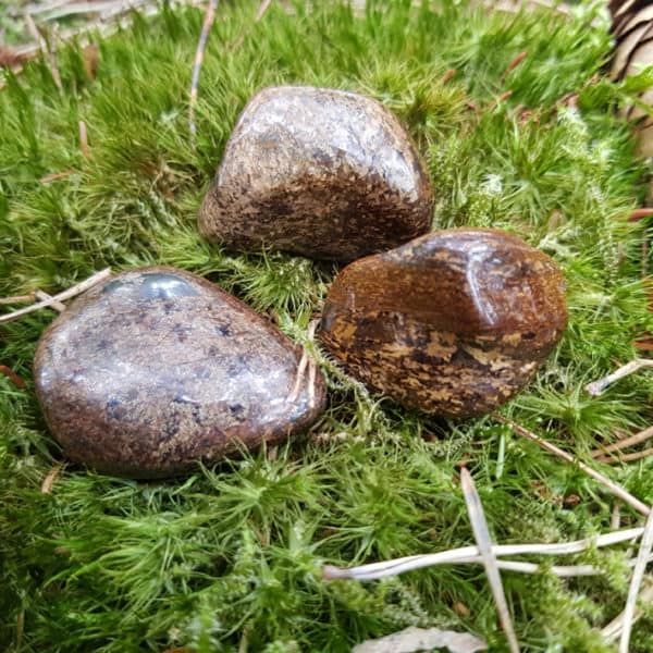 Bronzit (Ferro-Enstatit) Trommelstein Gr.L