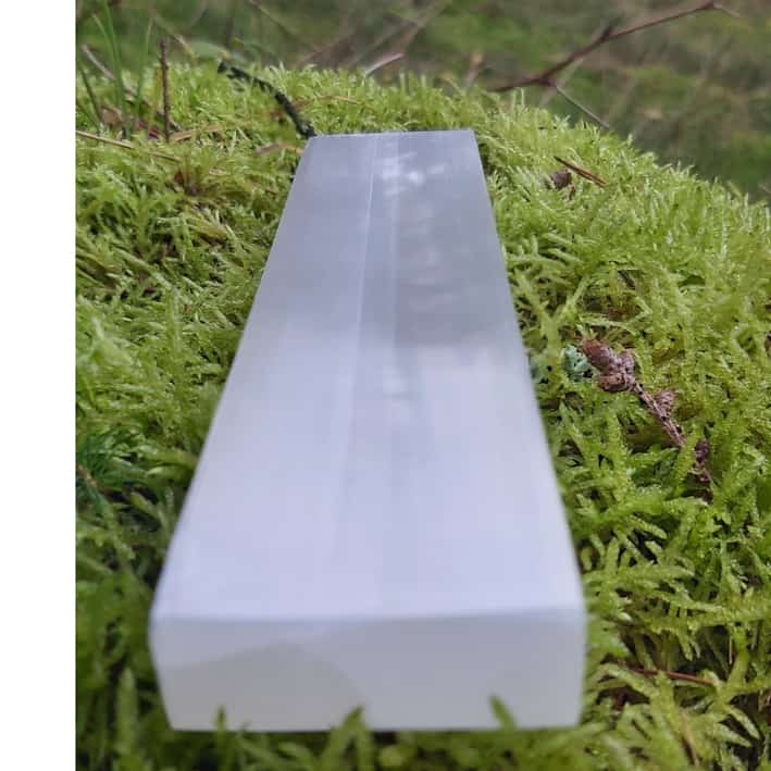 Selenit flache Platte weiß 15mm