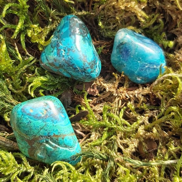 Chrysokoll Trommelsteine