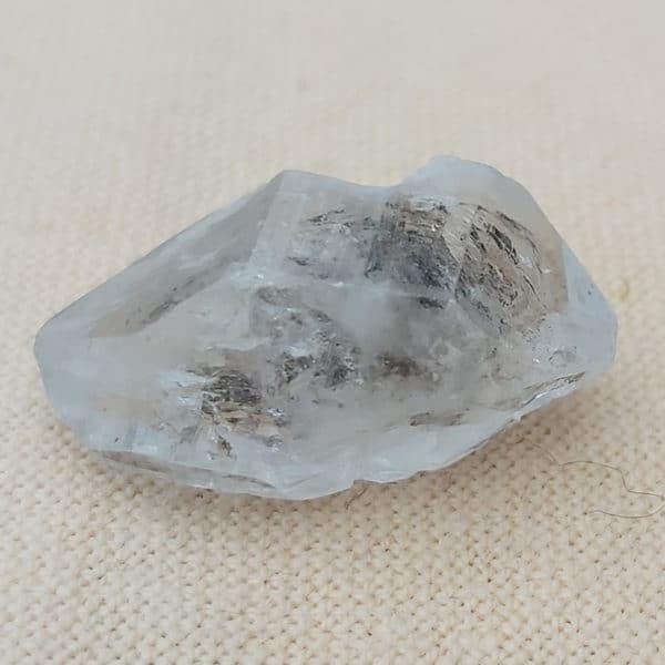 Mini-Doppelender Elestial, Skelettquarz aus dem Himalaya mit kleinen Turmalineinschlüssen und Regenbögen – Bild 10