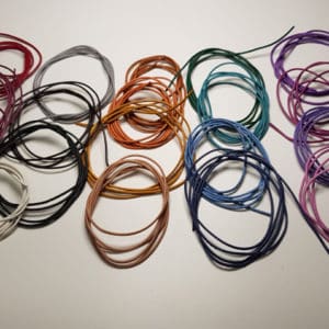 Lederband Ziegenleder 1,2mm, passend für alle Steinbohrungen - türkis