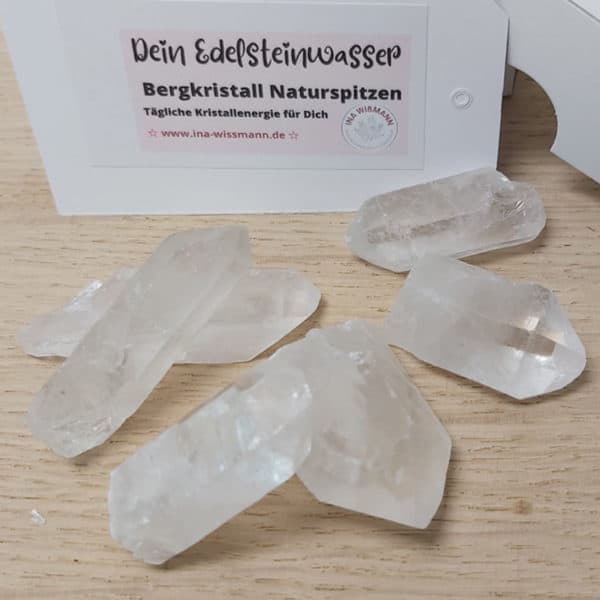Edelsteinset zur Wasserenergetisierung - Kristallspitzen