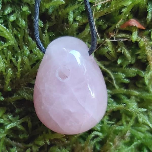 Rosenquarz Aromaanhänger – Bild 5