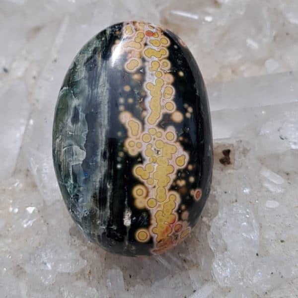 Ozeanchalcedon gebohrte Anhänger Gr.L in toller Farbe, Madagaskar – Bild 40