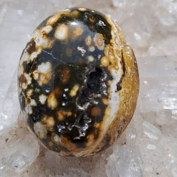 Ozeanchalcedon gebohrte Anhänger Gr.L in toller Farbe, Madagaskar – Bild 18