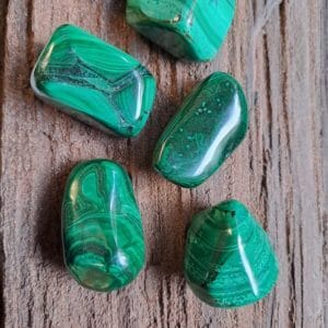 Malachit Trommelstein Gr.XL rundlich