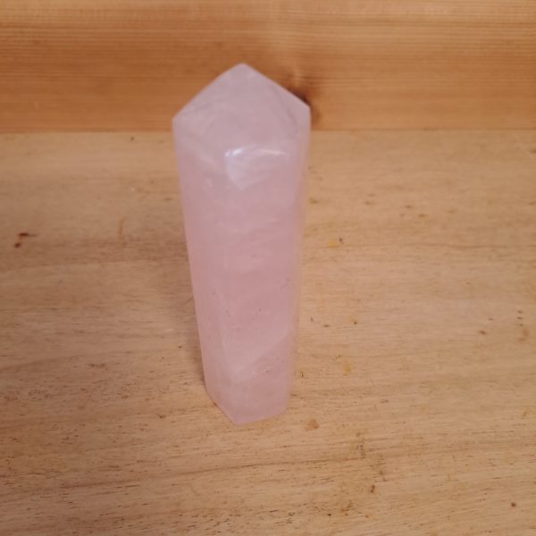 Rosenquarz Spitze poliert 10cm