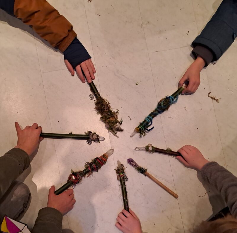 Kinderkurs Zauberstäbe aus dem Kinderkurs