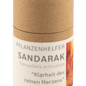 Sandarak Räucherwerk für Heil- und Reinigungsrituale, in praktischer Pappdose.