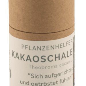 Pflanzenhelfer Räucherstoff Kakaoschale Pappdose